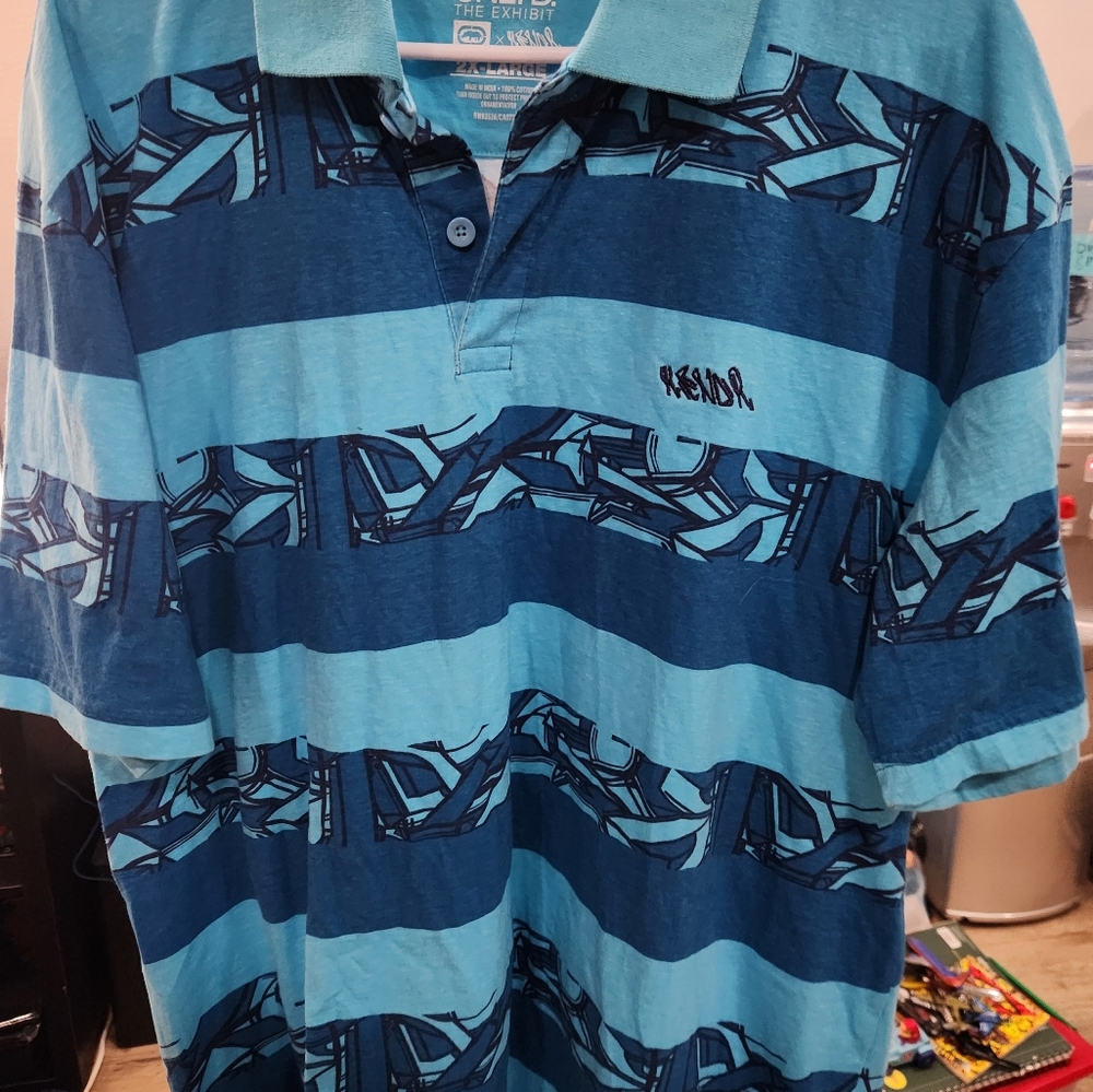Ecko Unltd The Exhibit Series Collaboration W/ Graffiti Artist Kenor Size 2xl